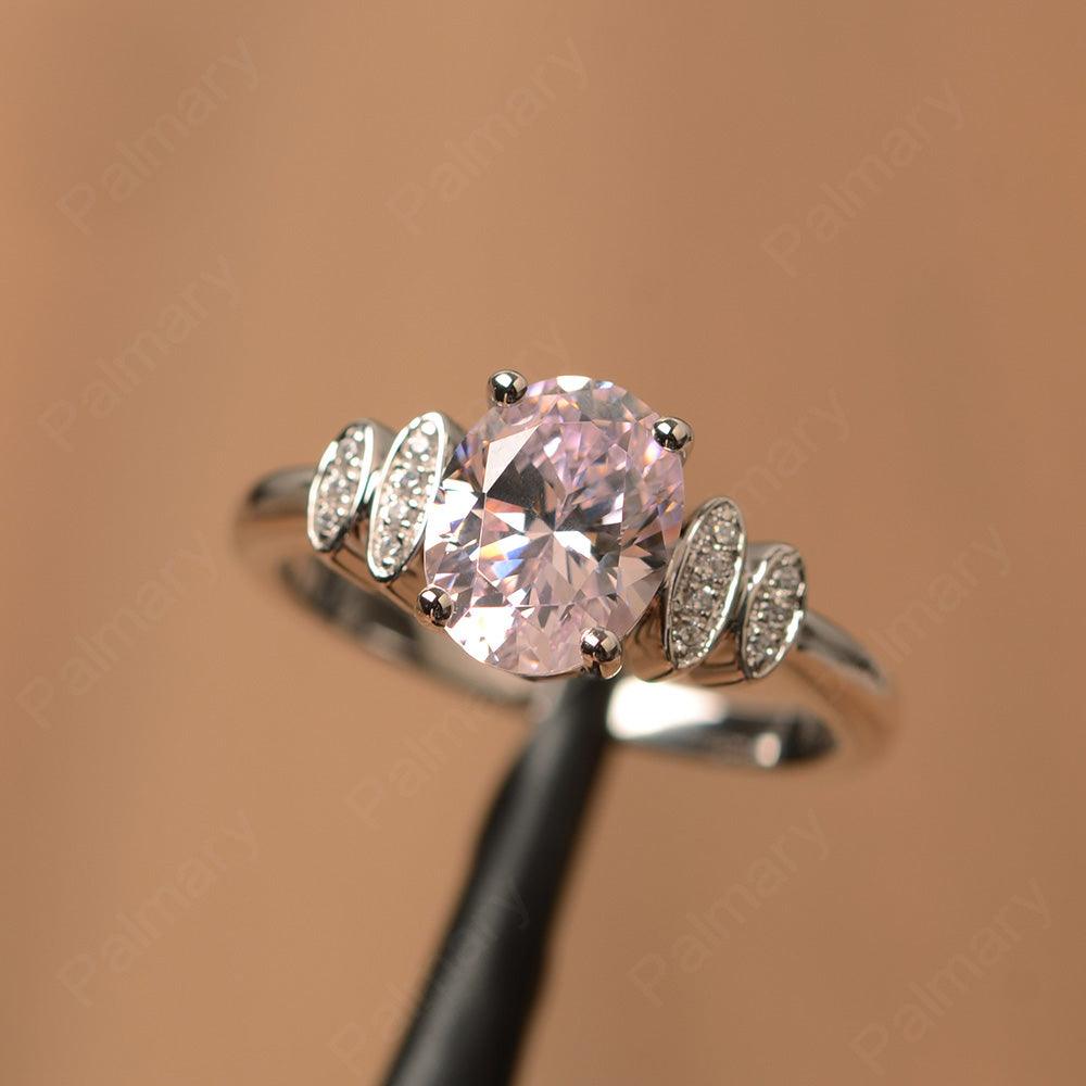 Cubic Zirconia Oval Promise Rings - Palmary