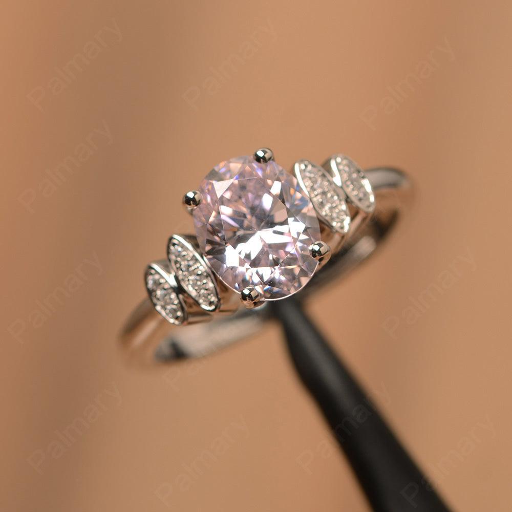 Cubic Zirconia Oval Promise Rings - Palmary
