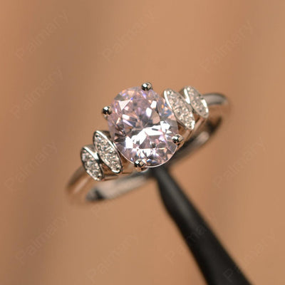 Cubic Zirconia Oval Promise Rings - Palmary