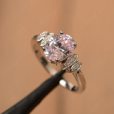 Cubic Zirconia Oval Promise Rings - Palmary
