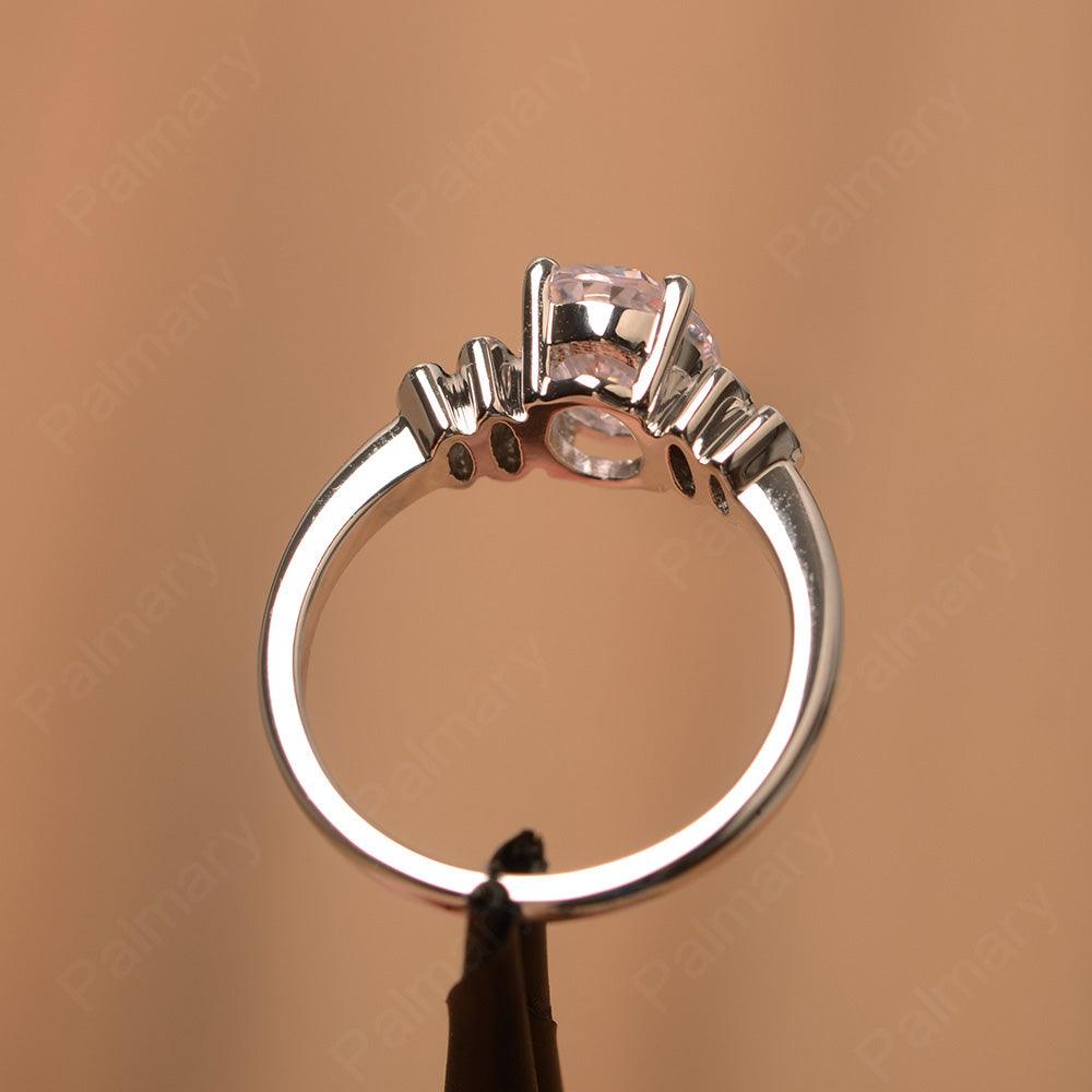Cubic Zirconia Oval Promise Rings - Palmary