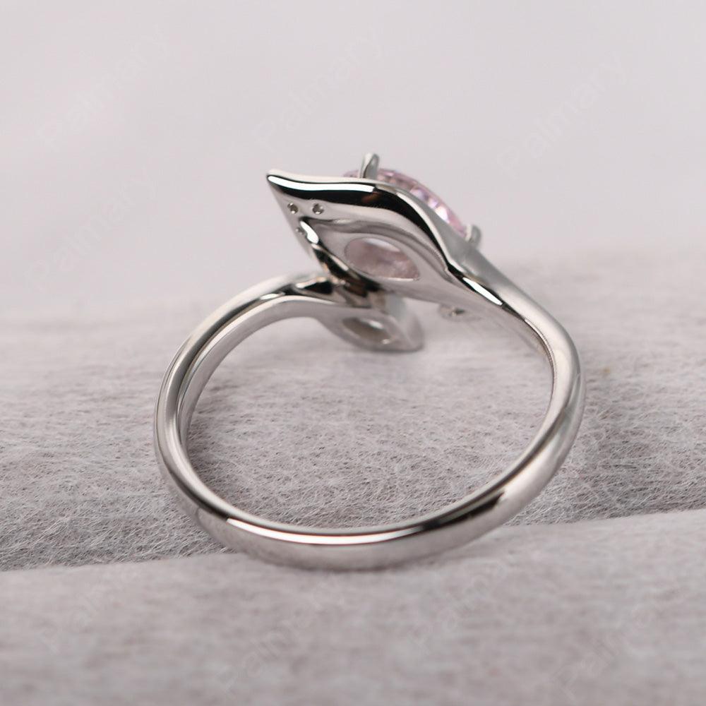 Pear Shaped Cubic Zirconia Wedding Rings - Palmary