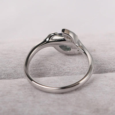 Pear Shaped Mystic Topaz Wedding Rings - Palmary