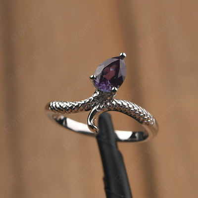 Snake Alexandrite Solitaire Ring - Palmary