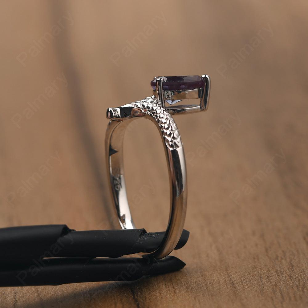 Snake Alexandrite Solitaire Ring - Palmary