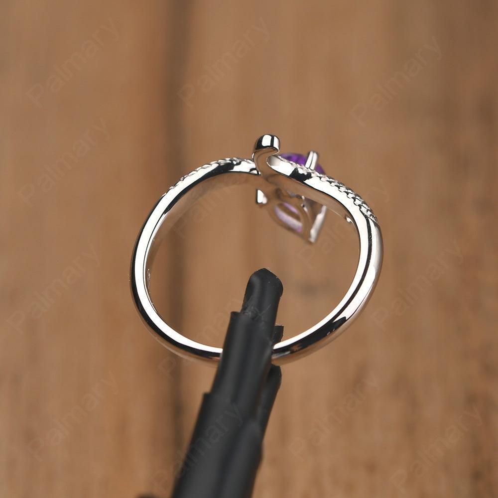 Snake Amethyst Solitaire Ring - Palmary