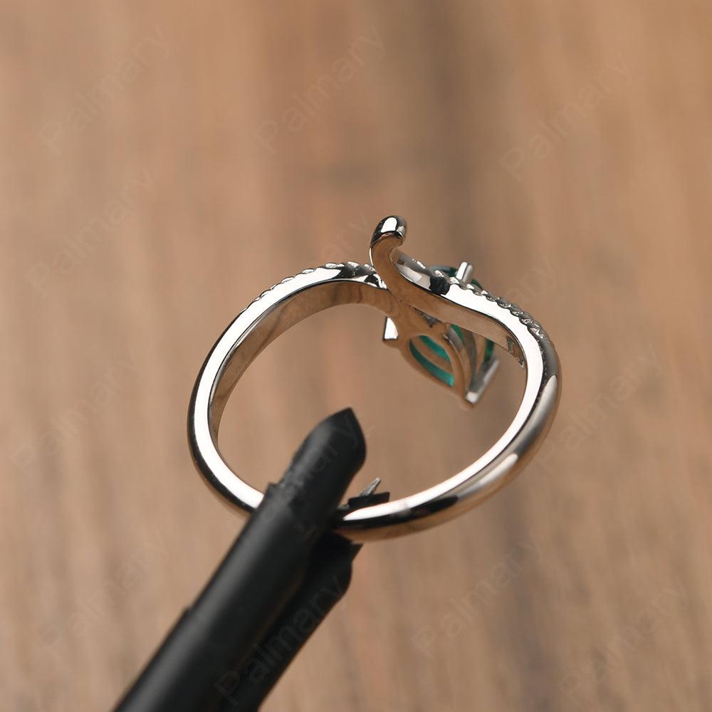 Snake Emerald Solitaire Ring - Palmary
