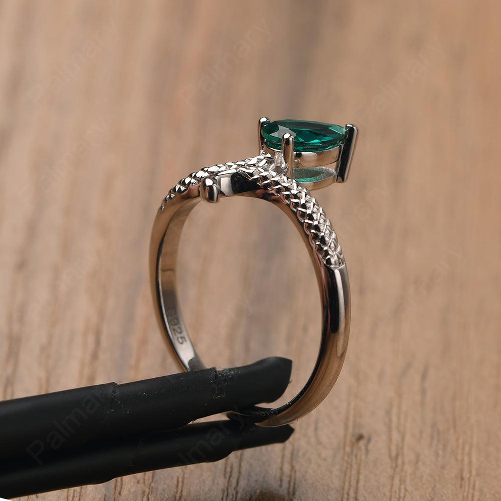Snake Emerald Solitaire Ring - Palmary