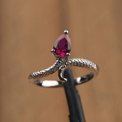 Snake Ruby Solitaire Ring - Palmary