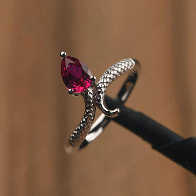 Snake Ruby Solitaire Ring - Palmary