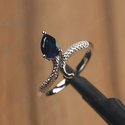 Snake Sapphire Solitaire Ring - Palmary