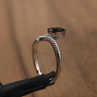 Snake Smoky Quartz  Solitaire Ring - Palmary