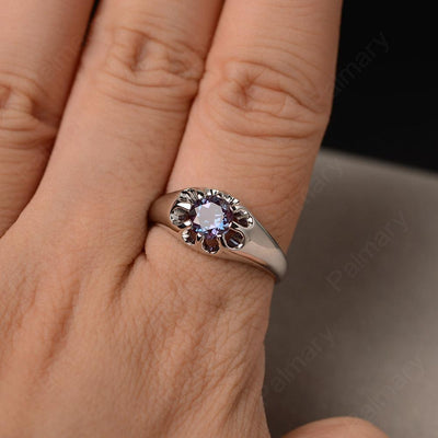 Vintage Alexandrite Solitaire Engagement Ring - Palmary