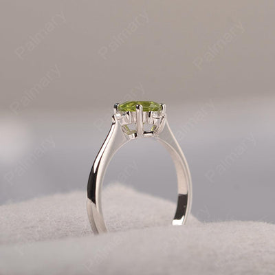 Star Style Round Cut Peridot Rings - Palmary