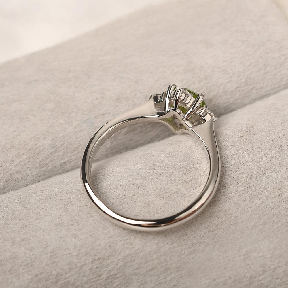Star Style Round Cut Peridot Rings - Palmary
