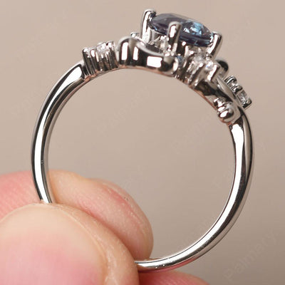 Round Cut Alexandrite Ring - Palmary