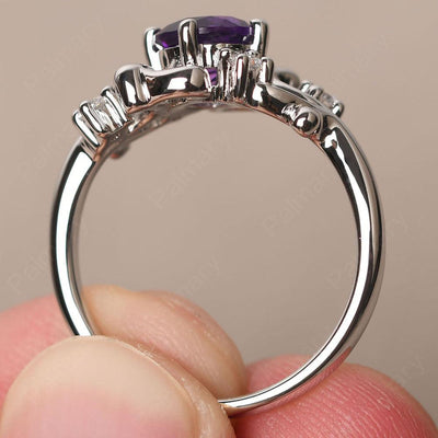 Round Cut Amethyst Ring - Palmary