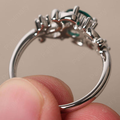 Round Cut Emerald Ring - Palmary
