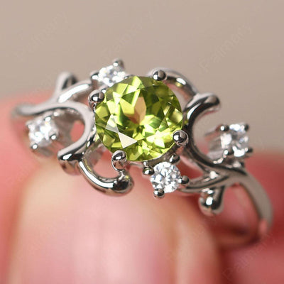 Round Cut Peridot Ring - Palmary