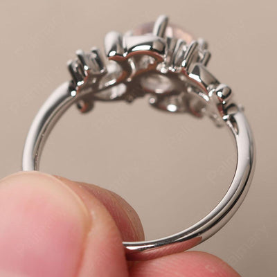 Round Cut Rose Quartz Ring - Palmary