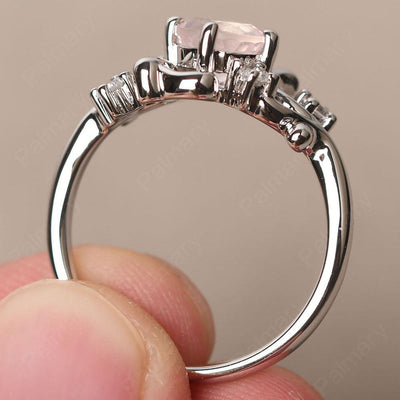 Round Cut Rose Quartz Ring - Palmary