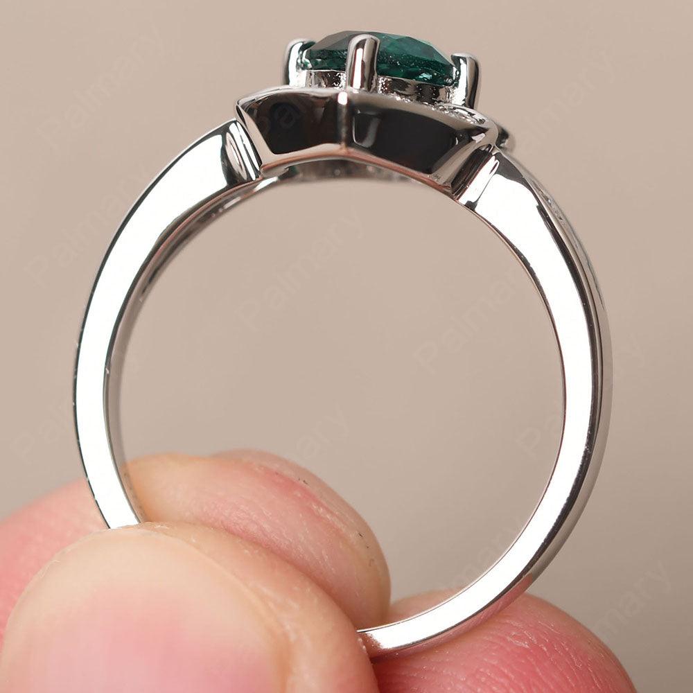Brilliant Emerald Lotus Ring - Palmary