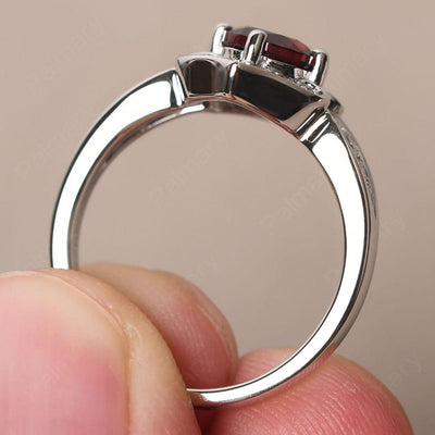 Brilliant Garnet Lotus Ring - Palmary