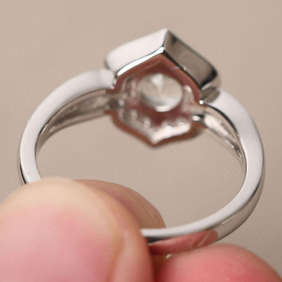 Brilliant Green Amethyst Lotus Ring - Palmary