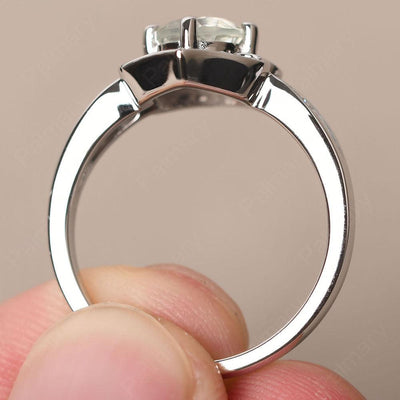 Brilliant Green Amethyst Lotus Ring - Palmary