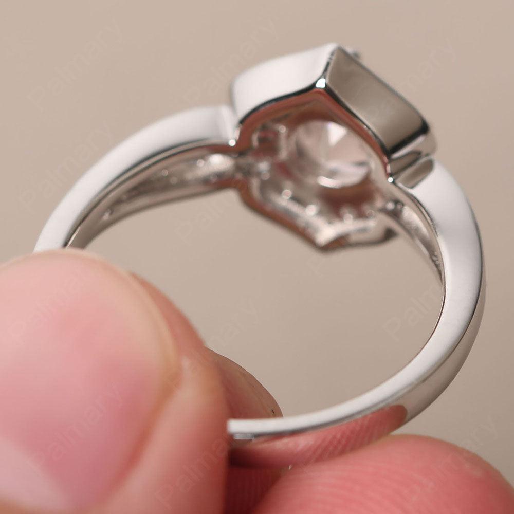 Brilliant Morganite Lotus Ring - Palmary