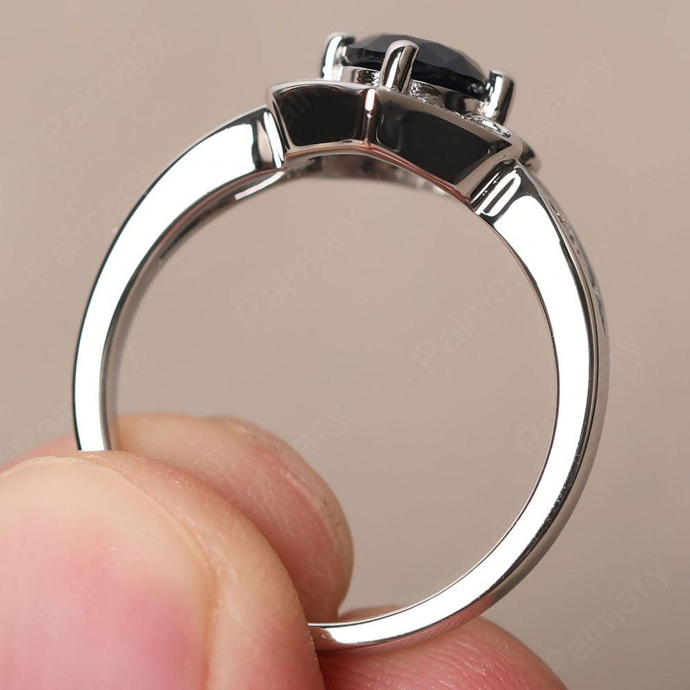 Brilliant Sapphire Lotus Ring - Palmary