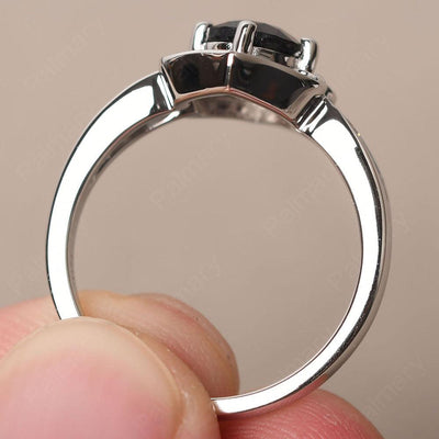 Brilliant Smoky Quartz  Lotus Ring - Palmary