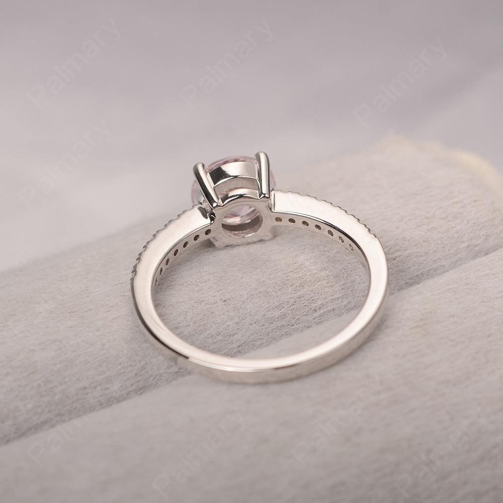 Round Cut Cubic Zirconia Wedding Ring Silver - Palmary
