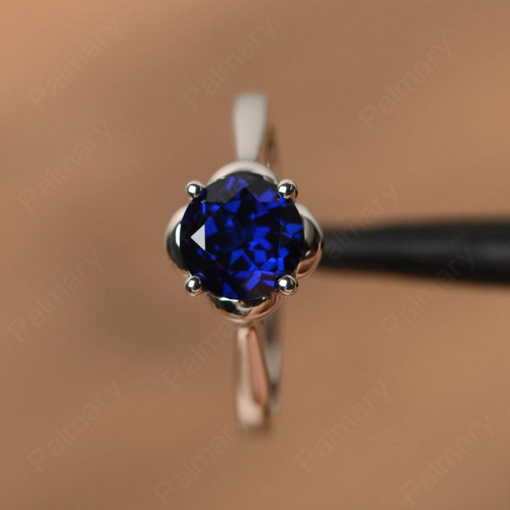Brilliant Cut Sapphire Solitaire Rings - Palmary
