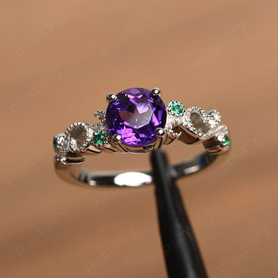 Vintage Amethyst Engagement Rings - Palmary