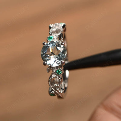 Vintage Aquamarine Engagement Rings - Palmary