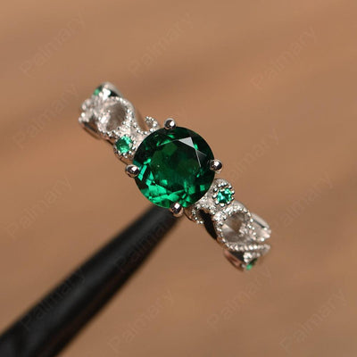 Vintage Emerald Engagement Rings - Palmary