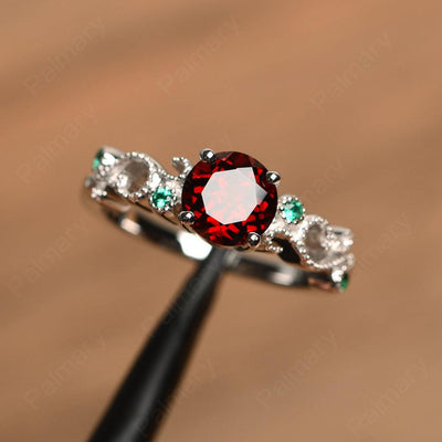 Vintage Garnet Engagement Rings - Palmary