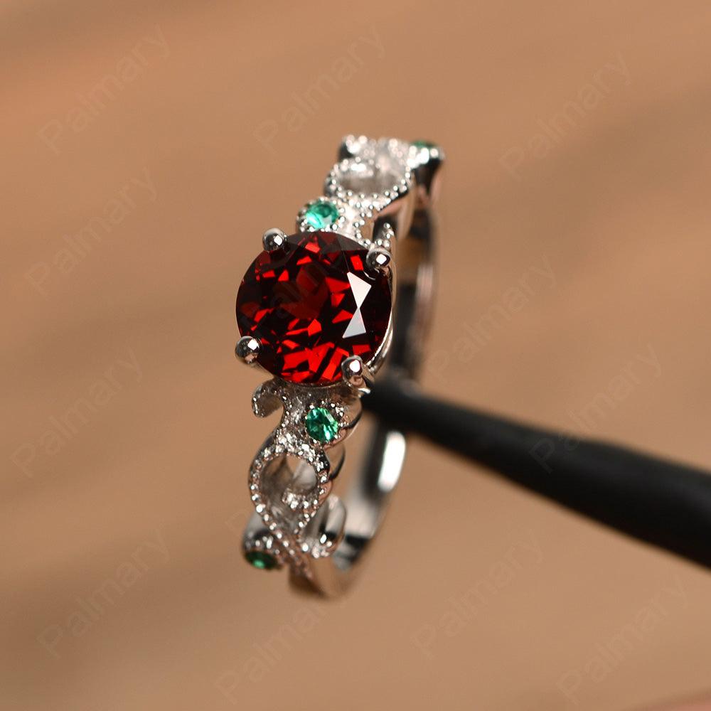 Vintage Garnet Engagement Rings - Palmary