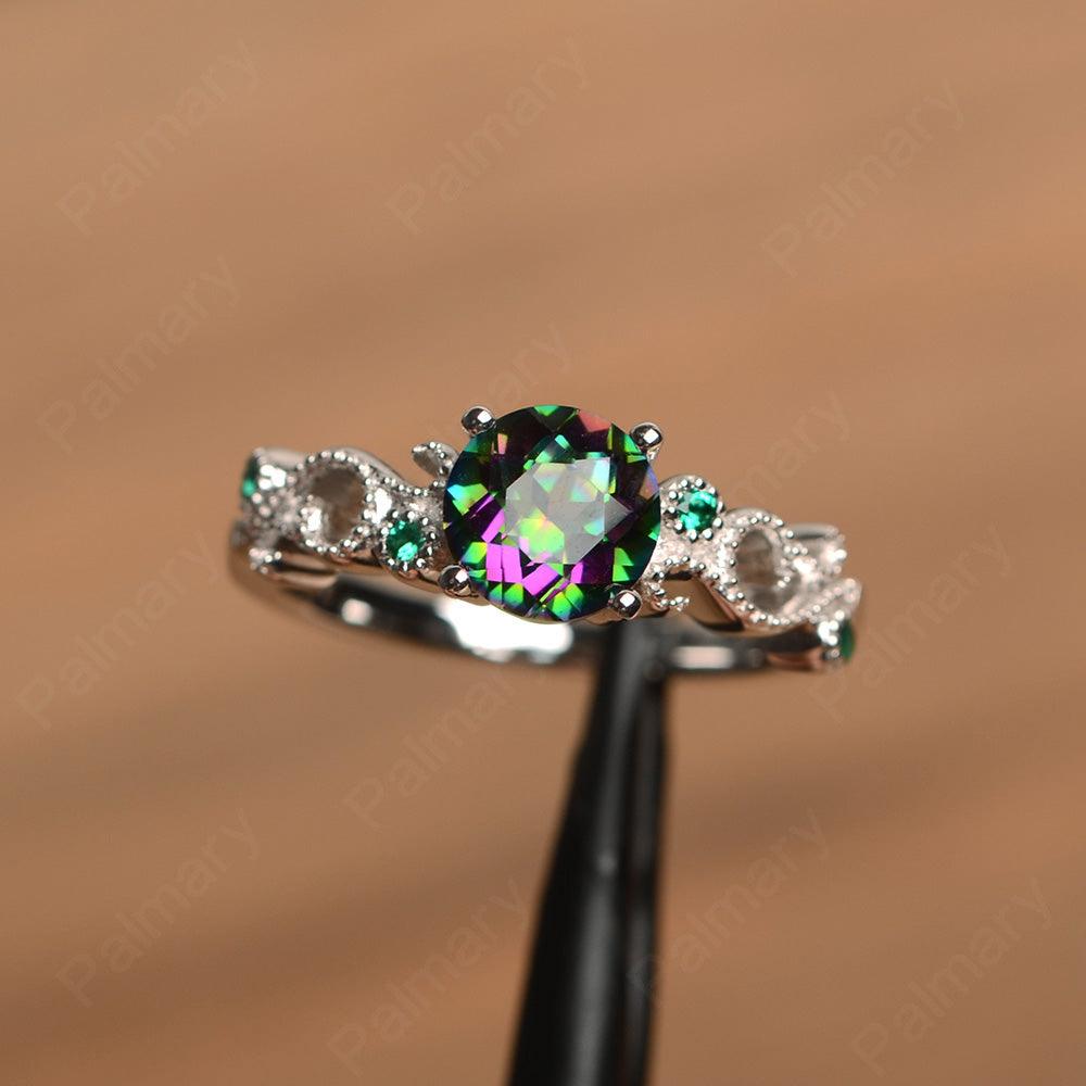 Vintage Mystic Topaz Engagement Rings - Palmary
