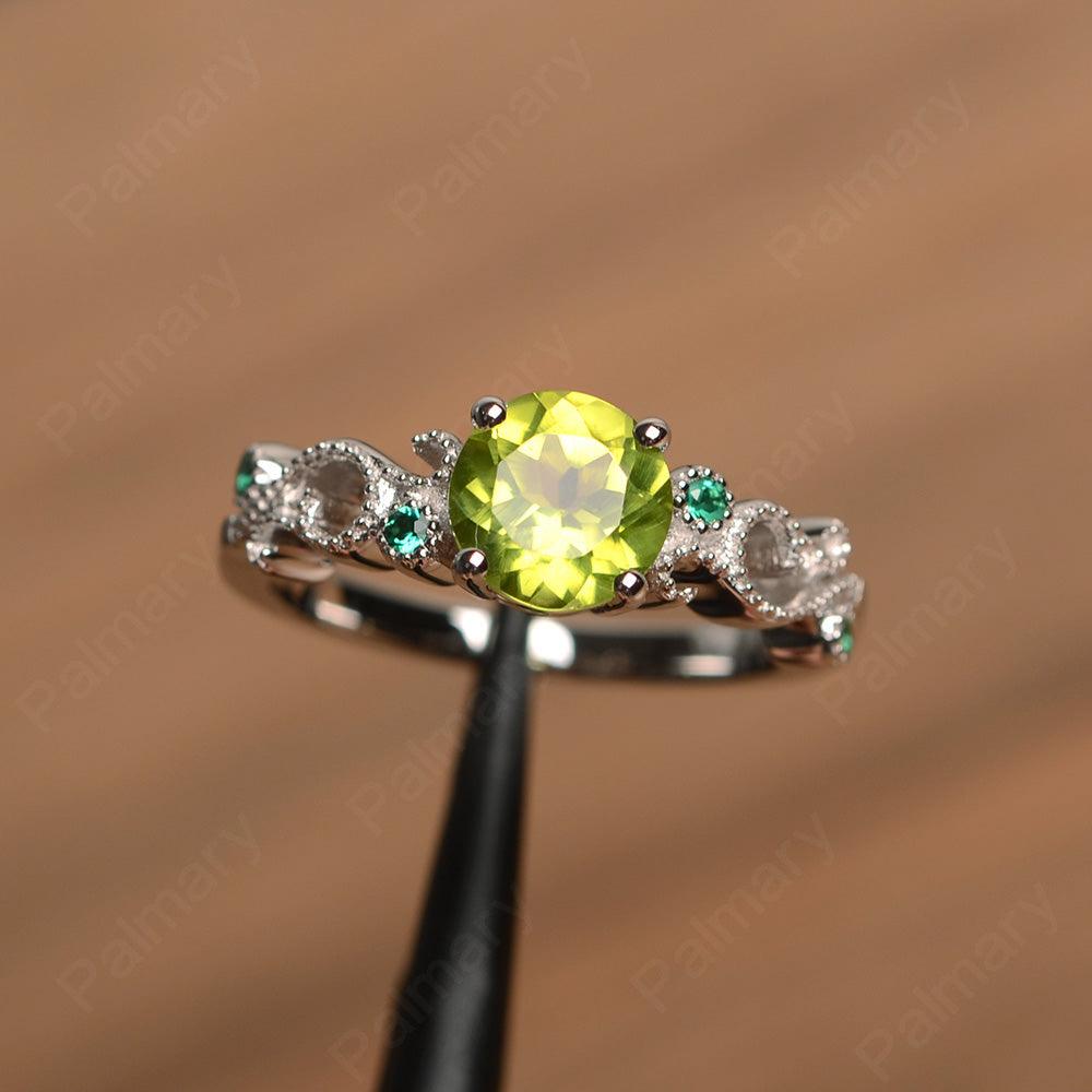 Vintage Peridot Engagement Rings - Palmary