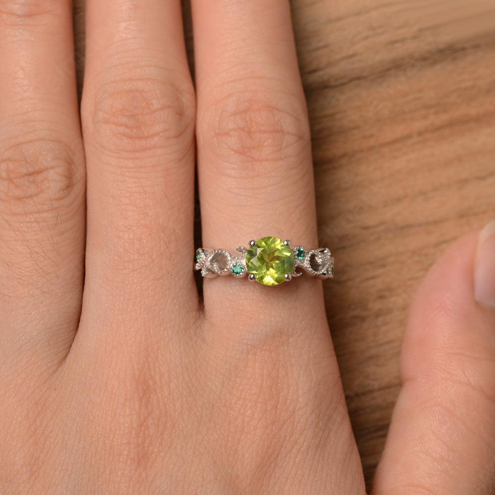 Vintage Peridot Engagement Rings - Palmary