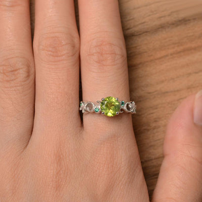 Vintage Peridot Engagement Rings - Palmary