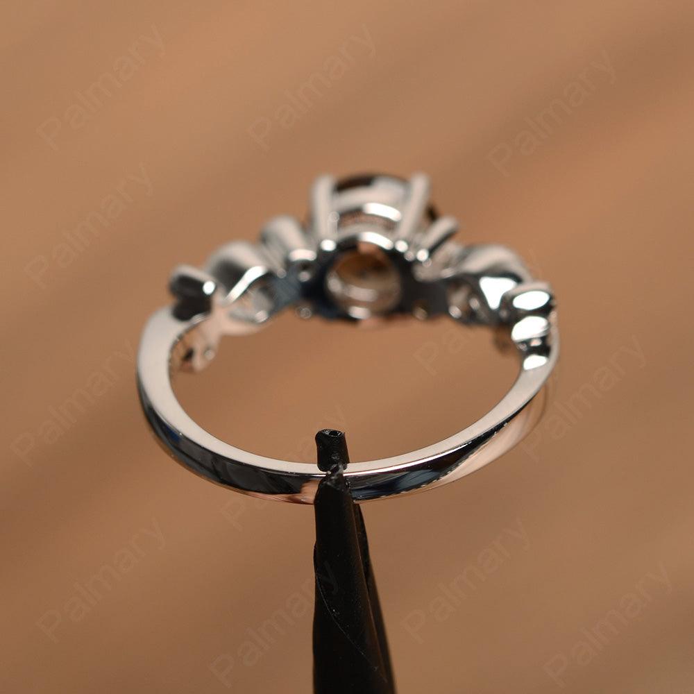 Vintage Smoky Quartz  Engagement Rings - Palmary