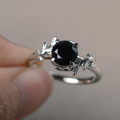Twig Black Spinel Ring Sterling Silver - Palmary