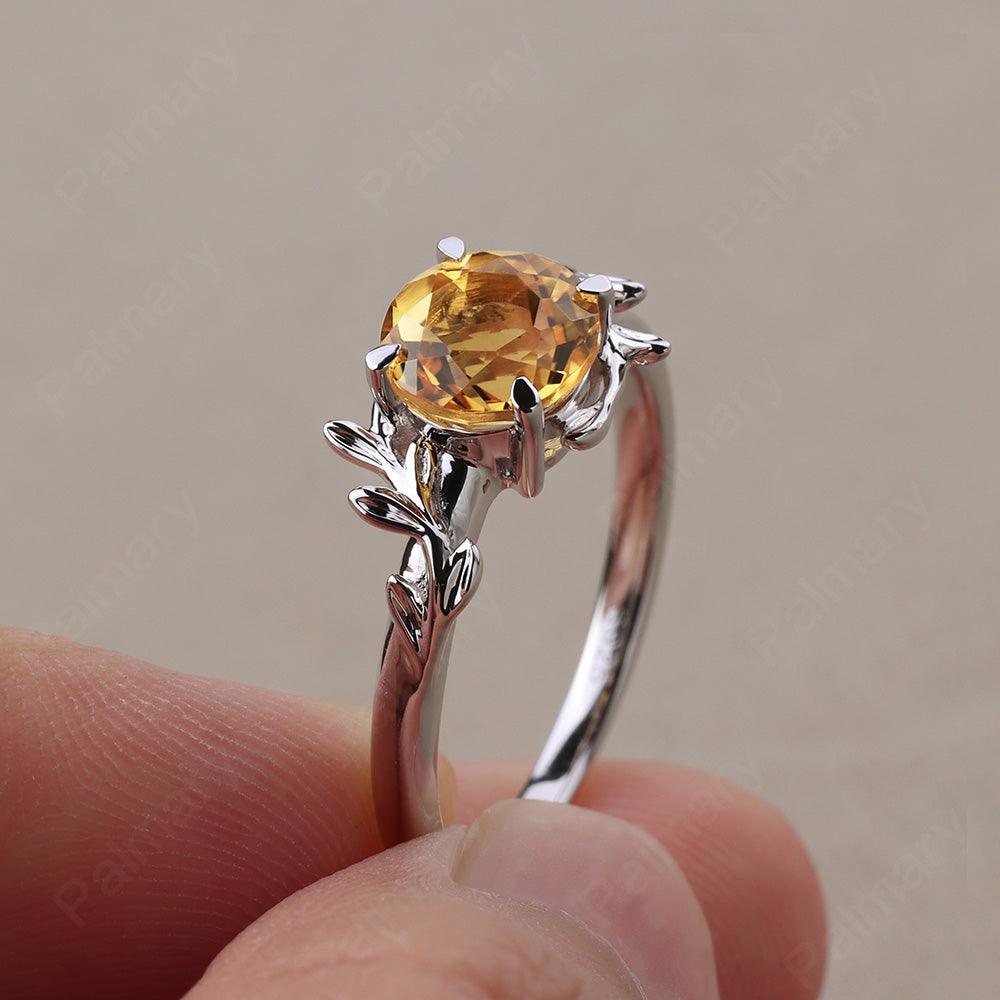 Twig Citrine Ring Sterling Silver - Palmary