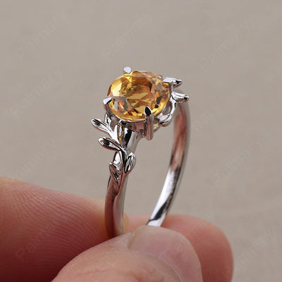 Twig Citrine Ring Sterling Silver - Palmary