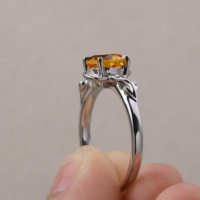 Twig Citrine Ring Sterling Silver - Palmary