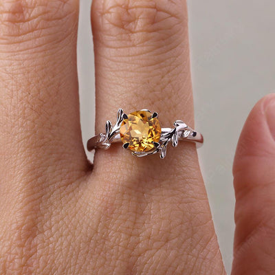 Twig Citrine Ring Sterling Silver - Palmary