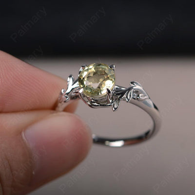 Twig Lemon Quartz Ring Sterling Silver - Palmary